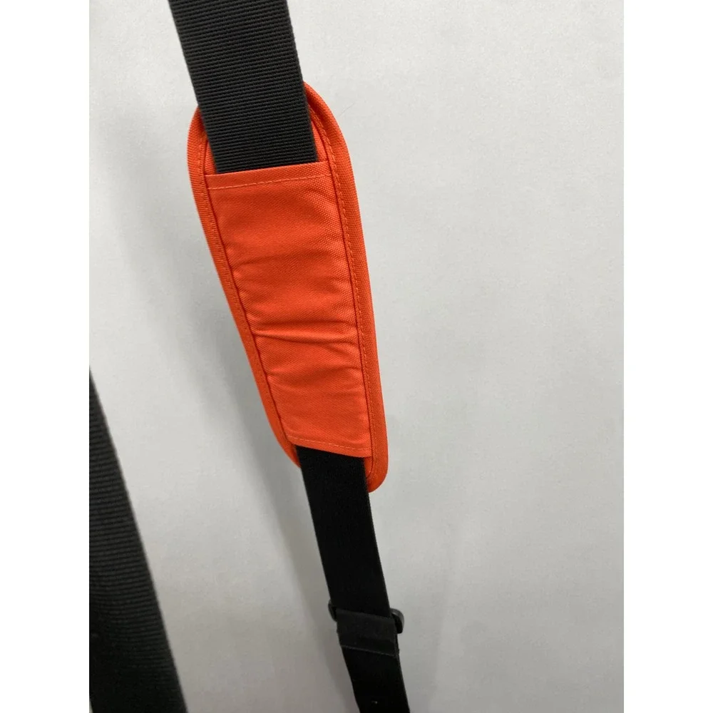 Eddie‎ Bauer Messenger Bag Unisex Orange Grey Crossbody Laptop Travel Utility